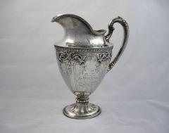 shiny metal ewer