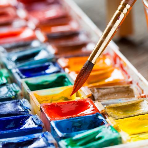 Water color paint set
